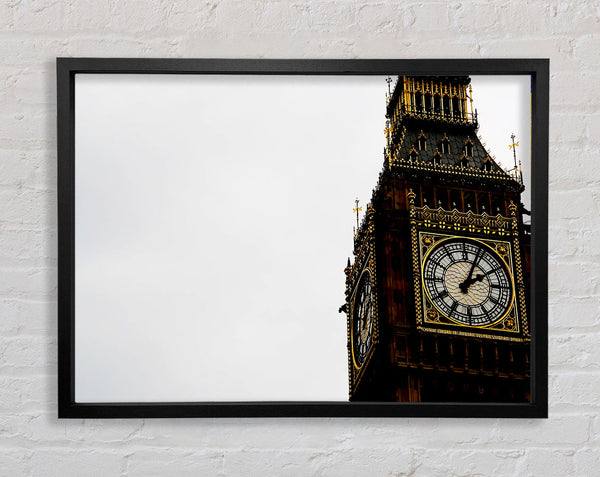 London Big Ben Skies Framed Print