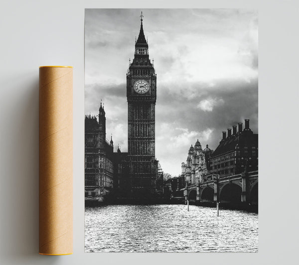 London Big Ben B N W Poster