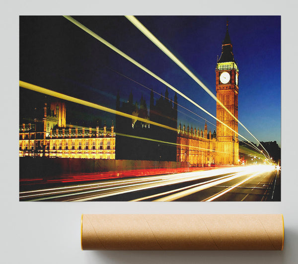 London Big Ben Lights Poster