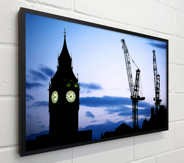 London Big Ben Lilac Night Skys
