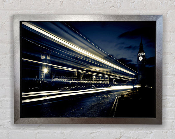 London Blue Nights Framed Print