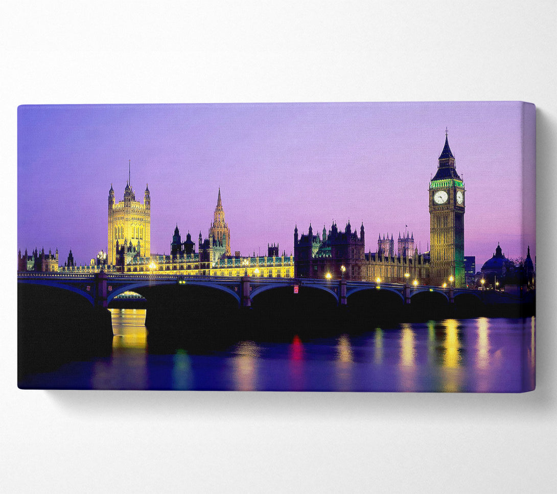  A Canvas Print of London Bridge City Lights Canvas Art