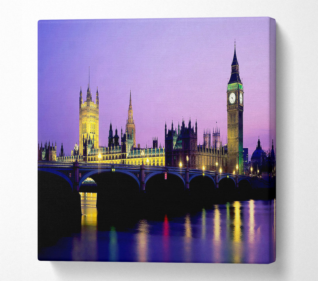  A Canvas Print of London Bridge City Lights Canvas Art