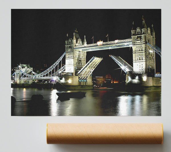 London Bridge Night Giclee Print