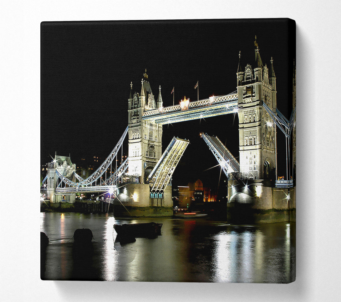  A Canvas Print of London Bridge Night Canvas Art