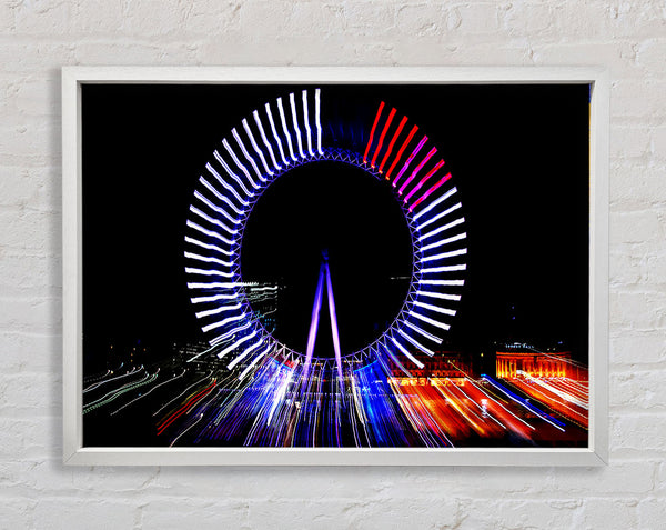 London Eye Lights Framed Print