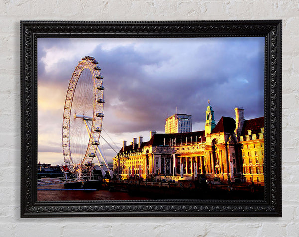 London Eye Morning Light Framed Print