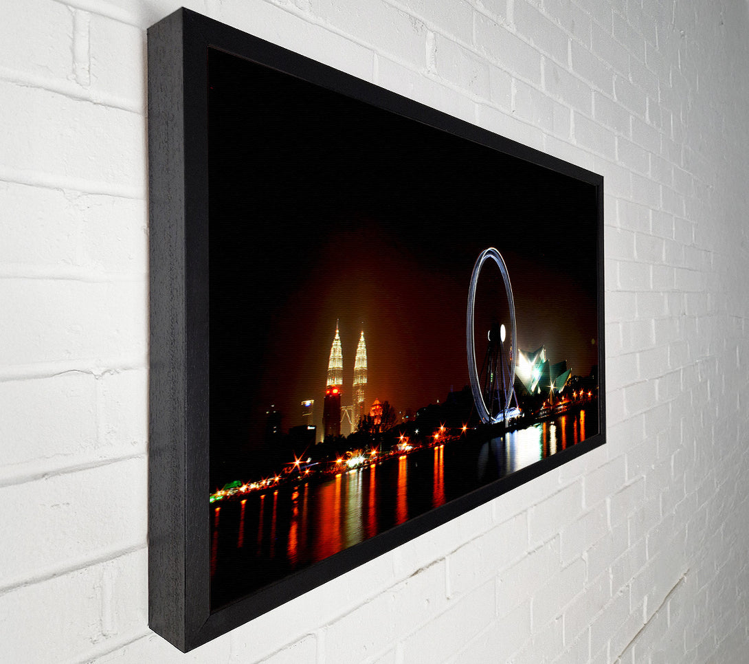  A Canvas Print of London Eye Over The Thames Canvas Wall Art