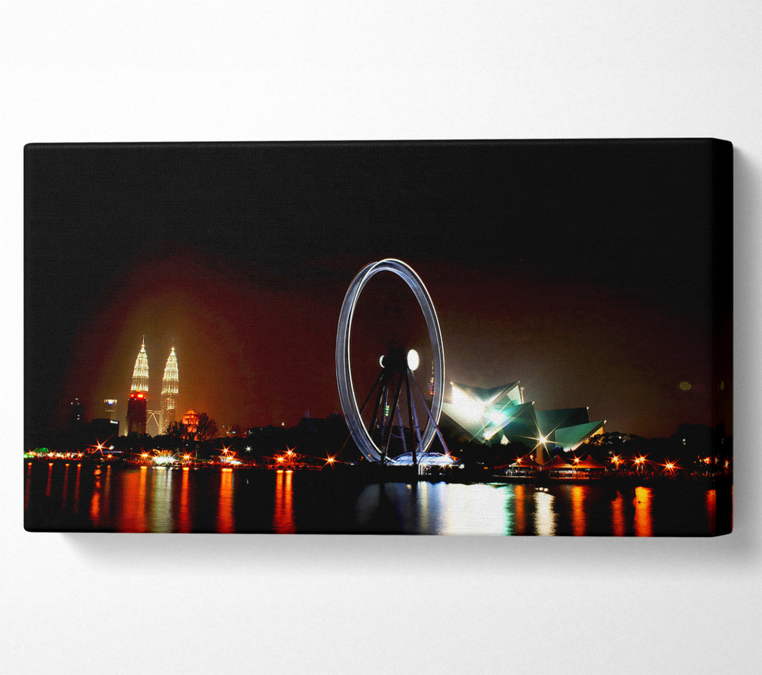  A Canvas Print of London Eye Over The Thames Canvas Wall Art