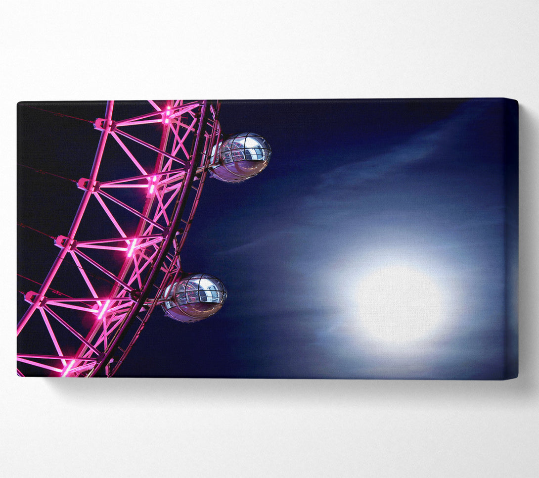  A Canvas Print of London Eye Pods In The Moonlight Canvas Art