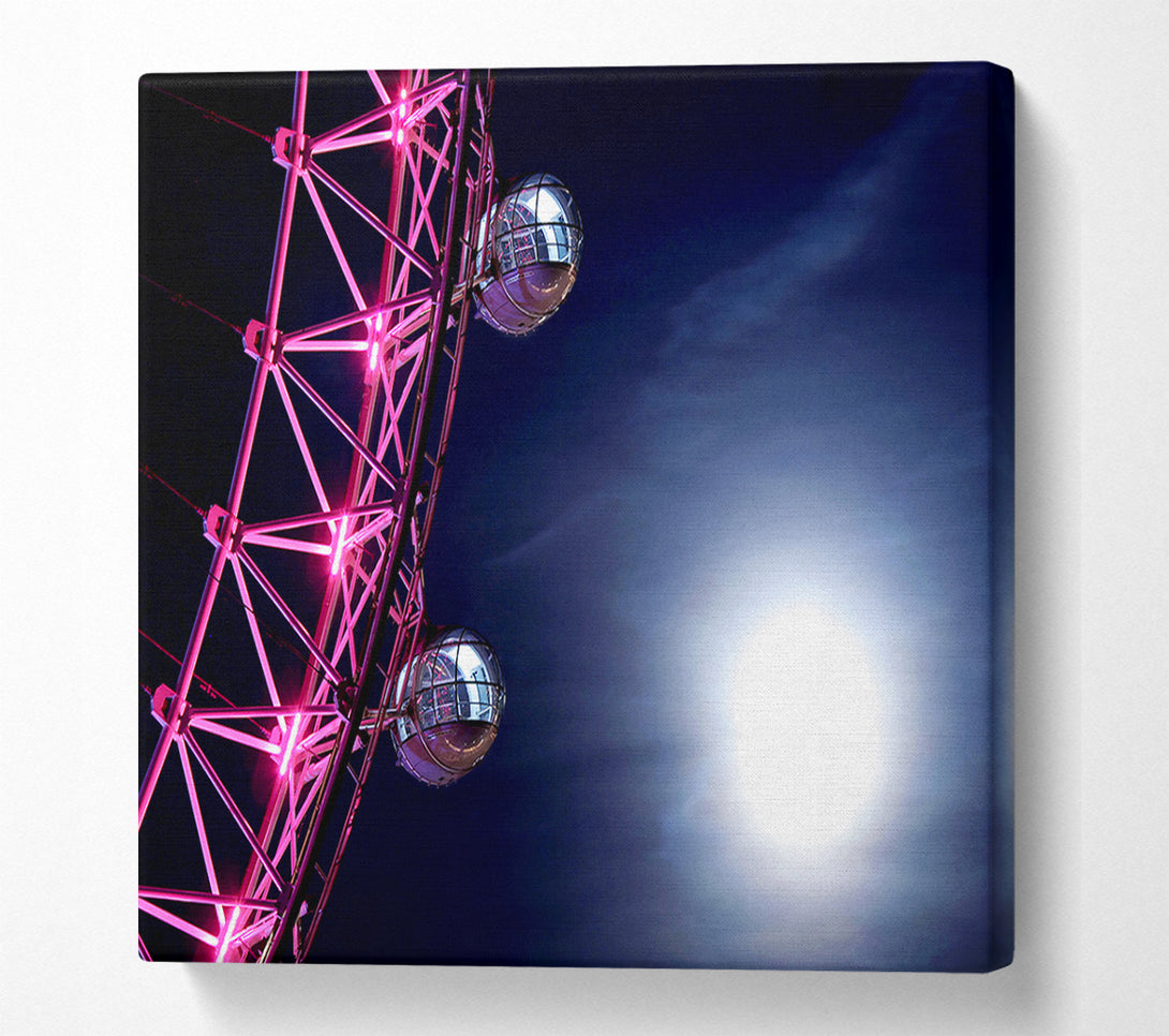  A Canvas Print of London Eye Pods In The Moonlight Canvas Art