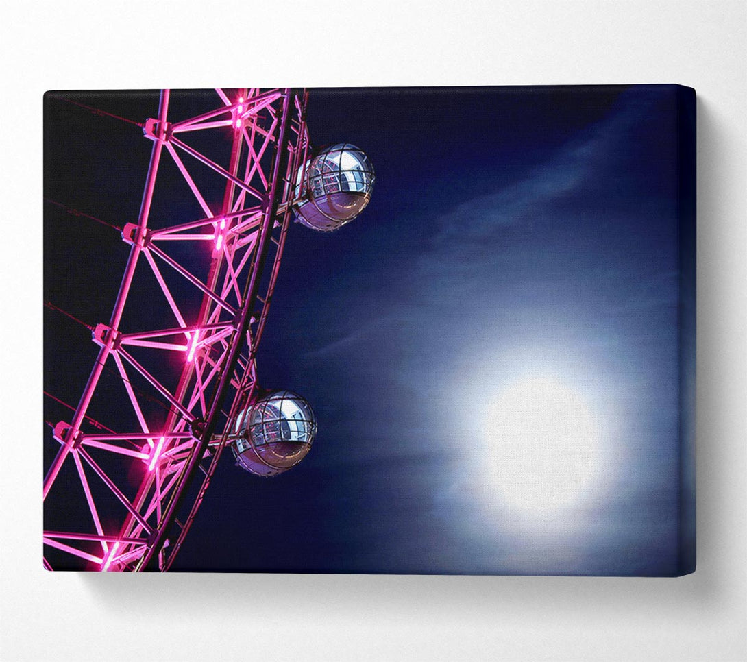  A Canvas Print of London Eye Pods In The Moonlight Canvas Art