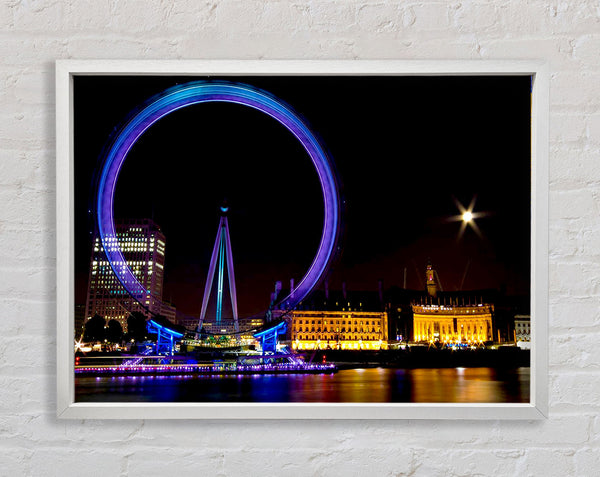 London Eye Speed Nights Framed Print