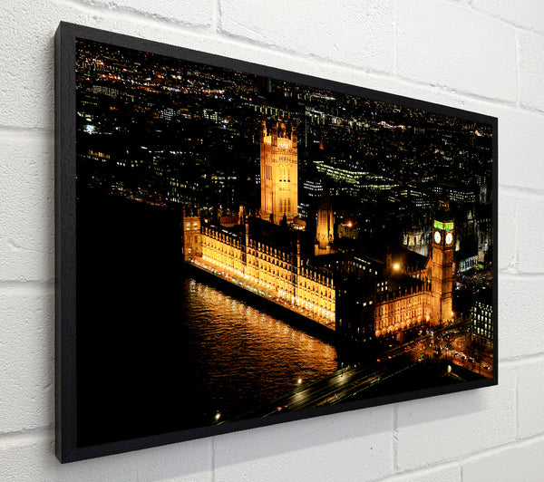 London Houses Of Parliament Ariel View