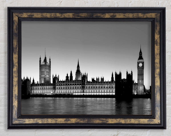 London Houses Of Parliament B n W