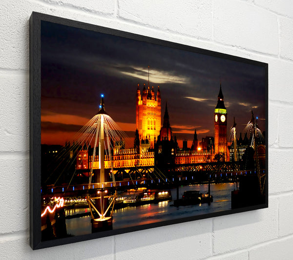 London Houses Of Parliament Lights