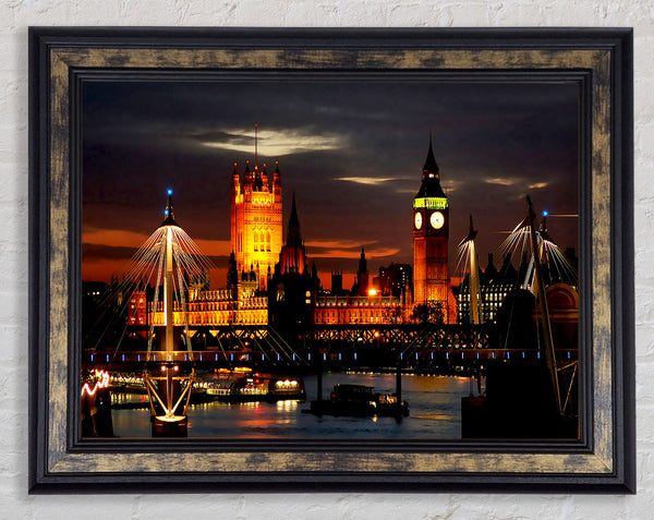 London Houses Of Parliament Lights