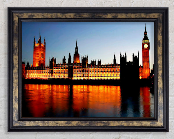 London Houses Of Parliament Reflections