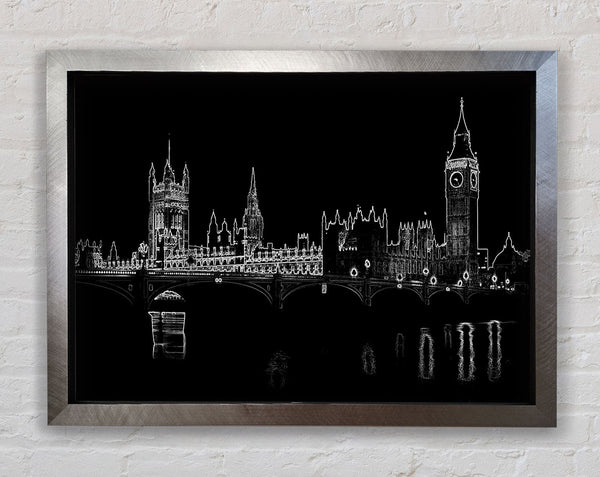 London Houses Of Parliment Framed Print