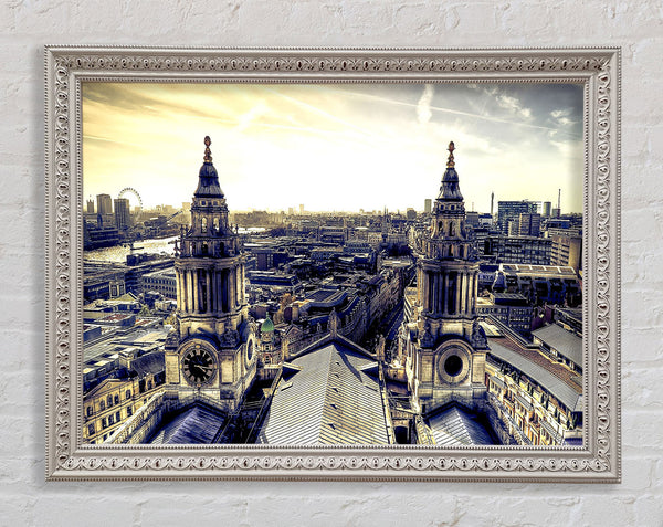 London From St Pauls Framed Print