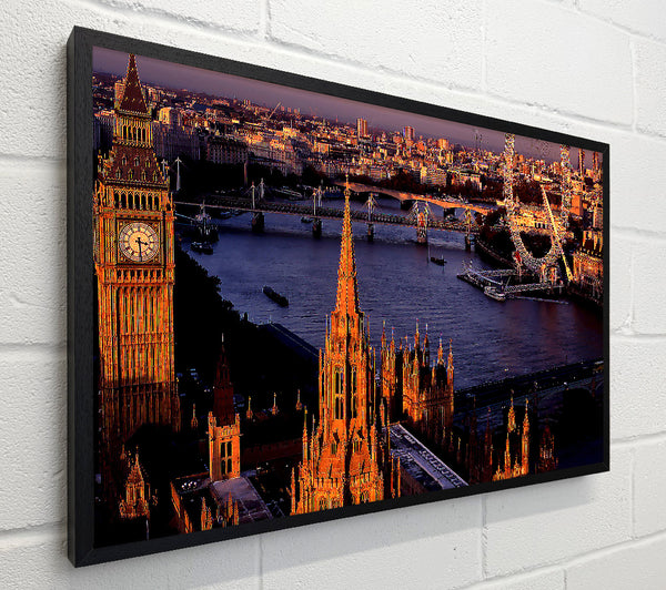 London Morning Glow Over The Thames