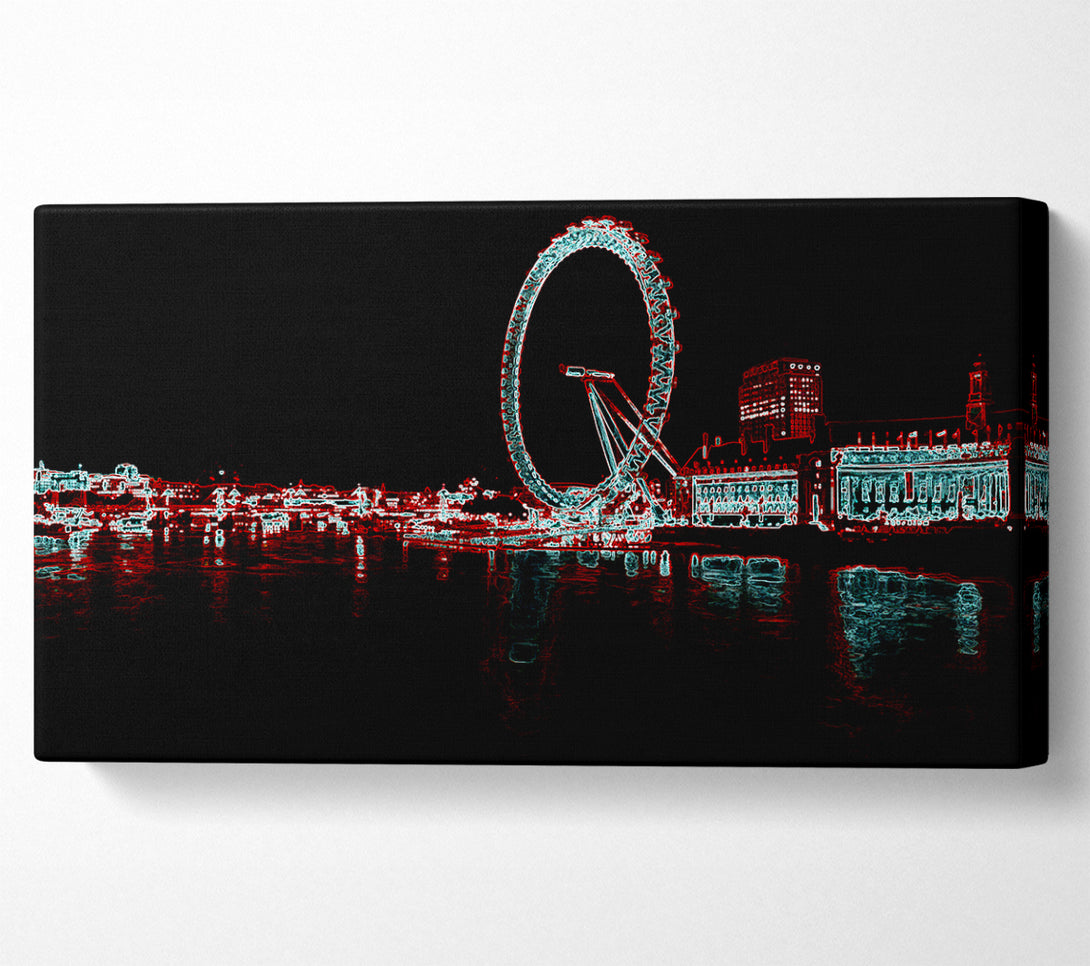  A Canvas Print of London Thames London Eye Canvas Art
