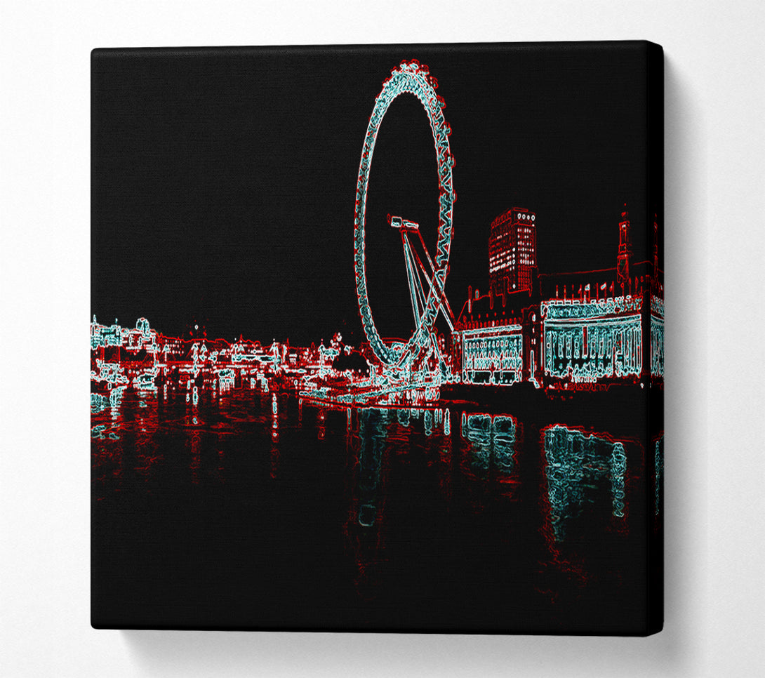  A Canvas Print of London Thames London Eye Canvas Art