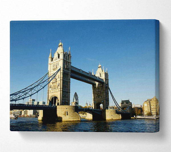  A Canvas Print of London Tower Bridge Blue Days Canvas Art