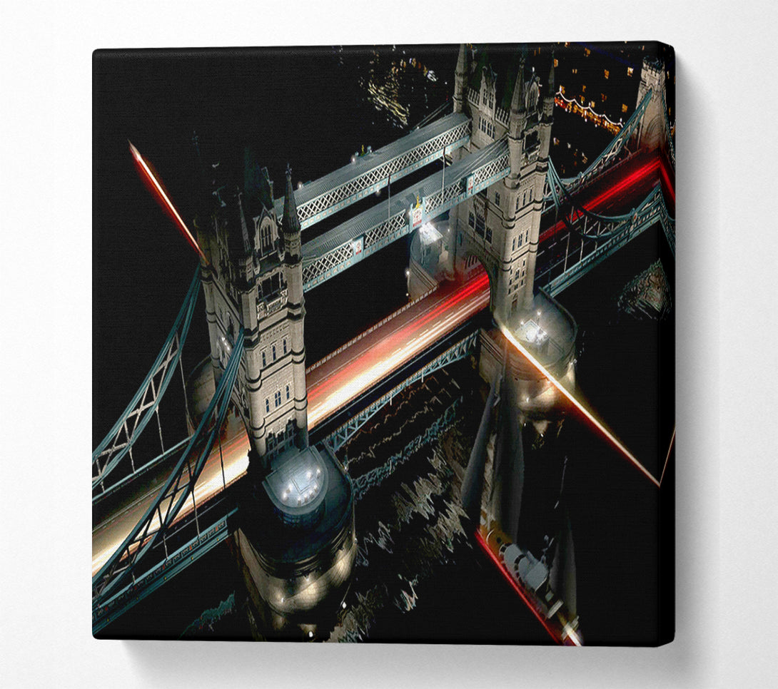 A Canvas Print of London Tower Bridge From Above Canvas Print