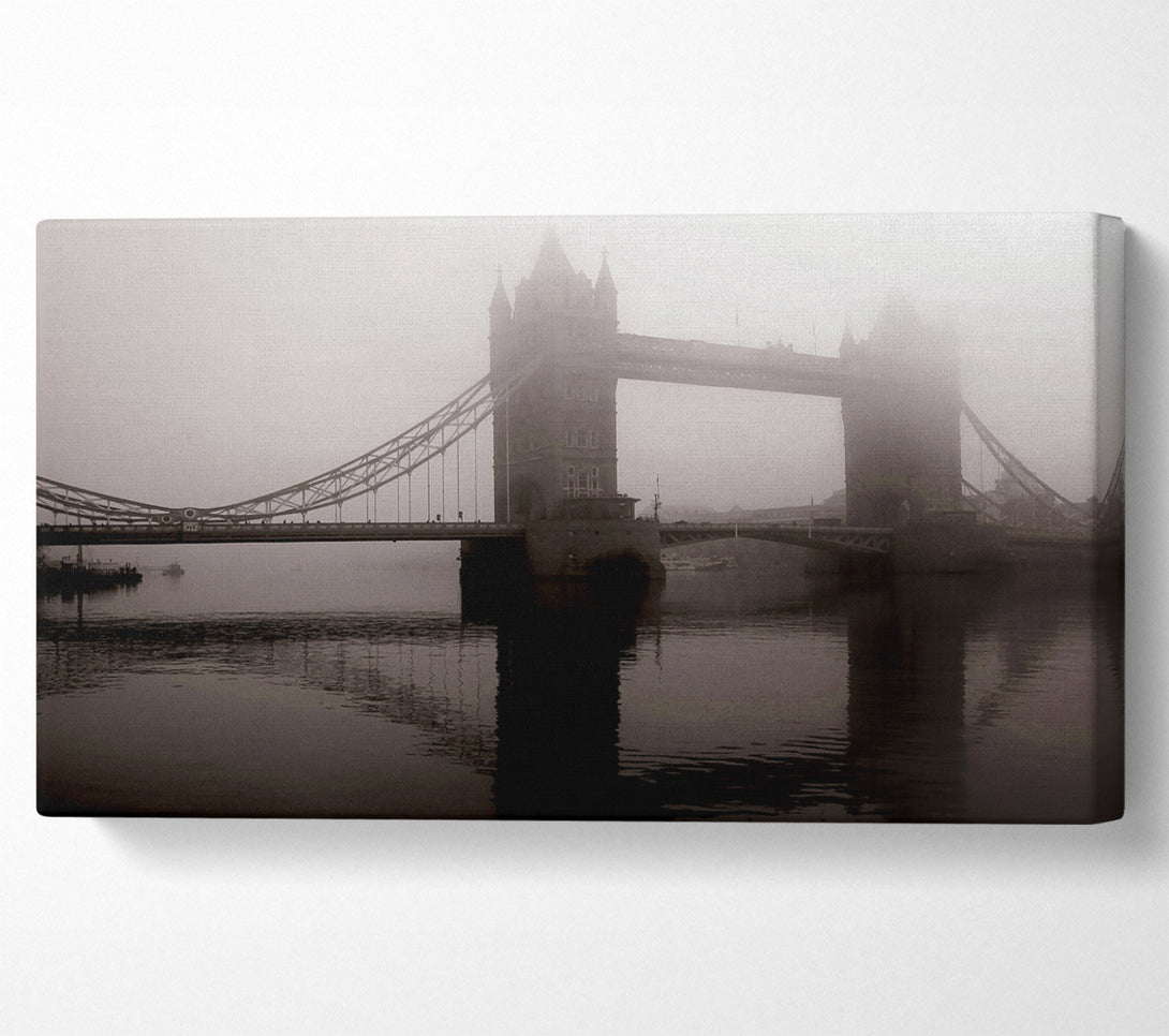  A Canvas Print of London Tower Bridge Mist Canvas Wall Art
