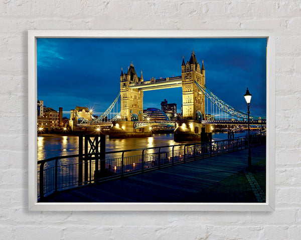 London Tower Bridge Nightlight Framed Print