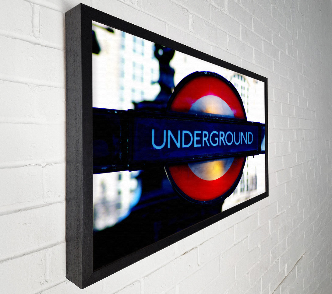  A Canvas Print of London Underground Sign Canvas Print