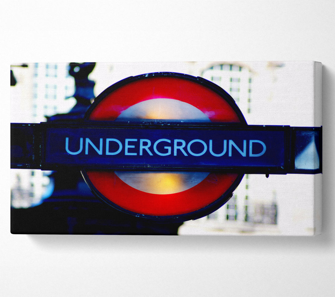  A Canvas Print of London Underground Sign Canvas Print