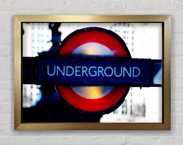 London Underground Sign Framed Print