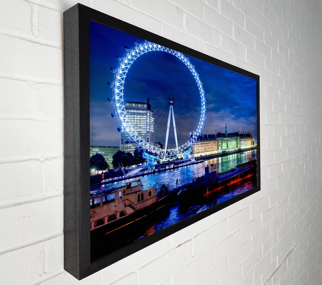  A Canvas Print of London-Eye Dusk Canvas Print