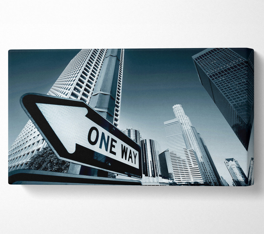  A Canvas Print of Los Angeles One Way Canvas Print