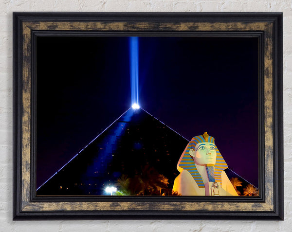 Los Vegas Pyramids Framed Print