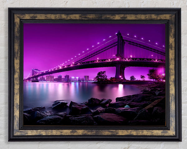 Manhattan Bridge New York City Framed Print