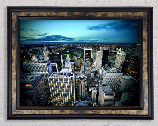 Manhattan New York Usa Framed Print