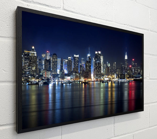 Manhattan Panorama At Night