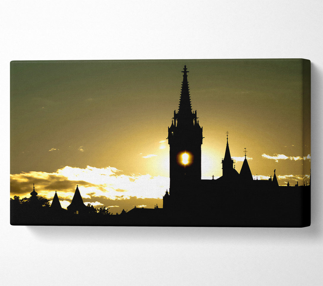  A Canvas Print of Matthias Church Silhouette Canvas Art