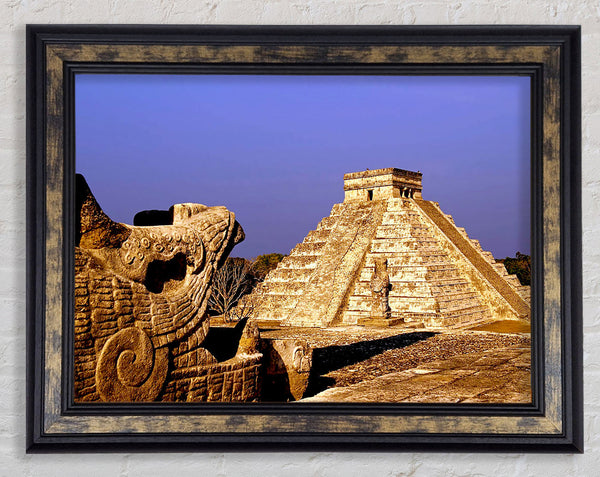 Mexico Pyramids Framed Print