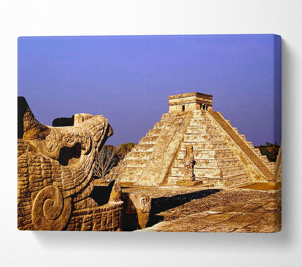  A Canvas Print of Mexico Pyramids Canvas Art