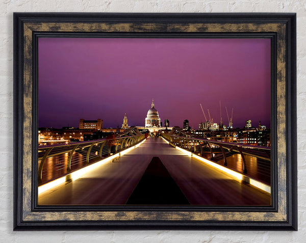 Millennium Bridge London Framed Print