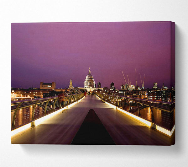  A Canvas Print of Millennium Bridge London Canvas Art