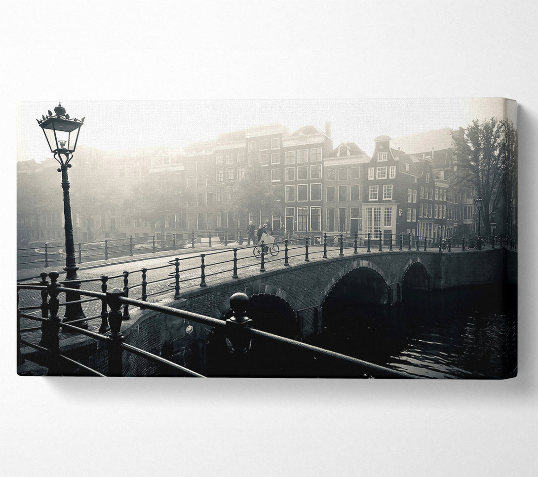  A Canvas Print of Misty Amsterdam Canvas Wall Art