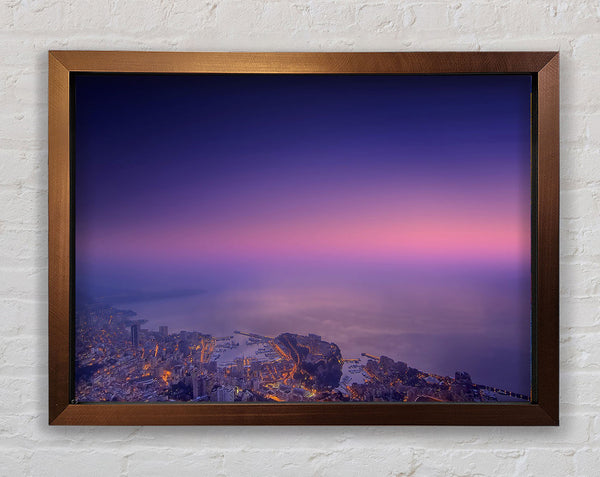 Monte Carlo Monaco Mist Framed Print