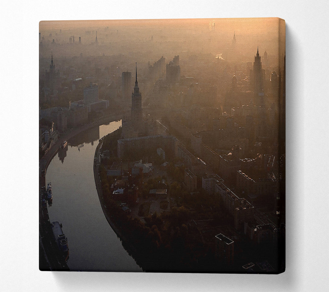  A Canvas Print of Morning In Moscow Canvas Print