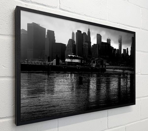 Hudson River New York B n W