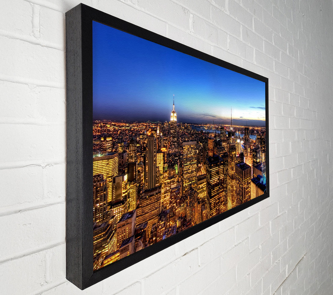  A Canvas Print of New York At Dusk Canvas Art